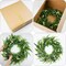 24 inch Boxwood Berry Wreath for Front Door, Green Summer Wreath with Big White Berries and Eucalyptus Leaves for Outside Wall Window Farmhouse
